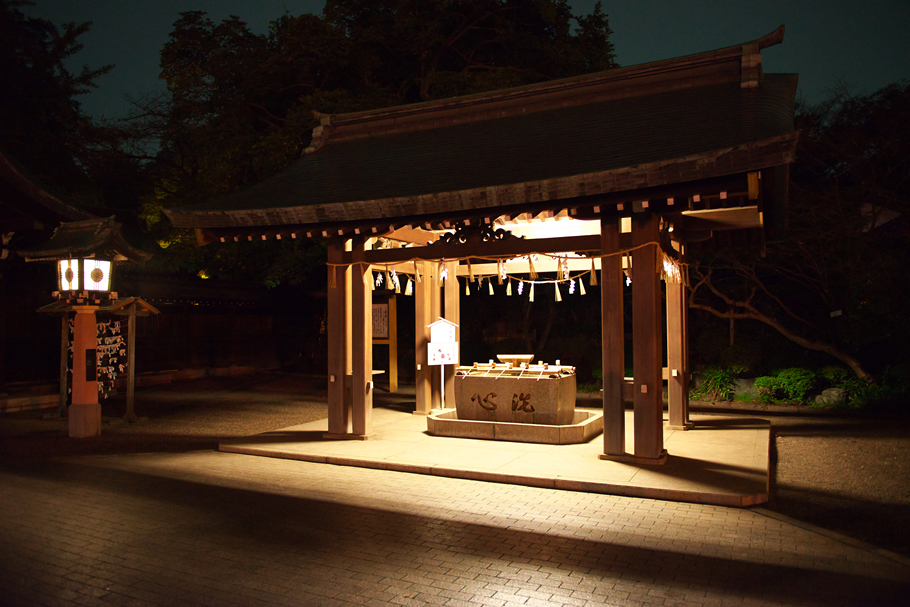 夜の大宮神社
